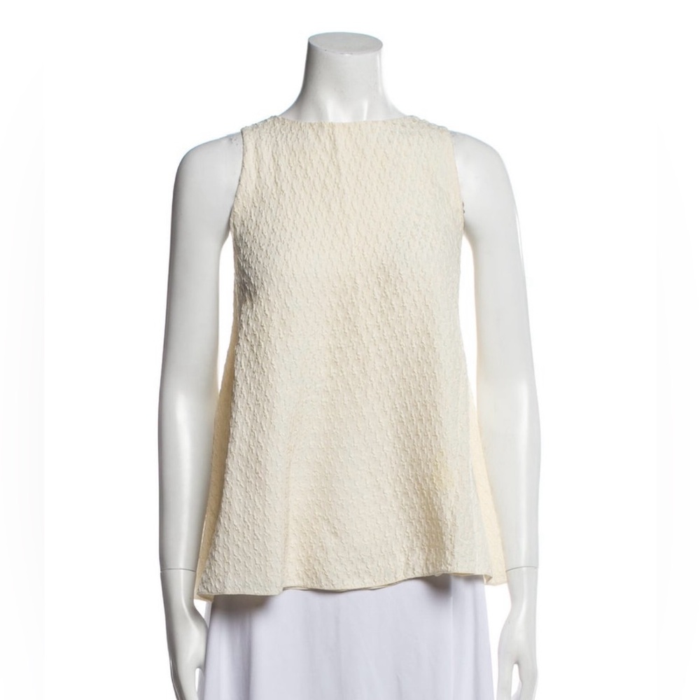Chloé | Bateau Neckline Sleeveless Blouse